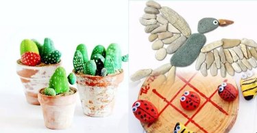 親子玩具DIY，用小石頭做盆繽紛仙人掌吧！